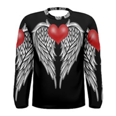 Angel Heart Tattoo Men s Long Sleeve Tee by Valentinaart