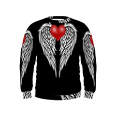 Angel Heart Tattoo Kids  Sweatshirt by Valentinaart