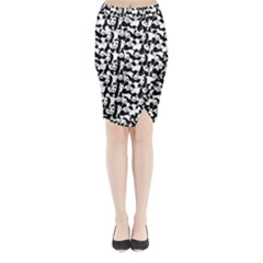 Panda Pattern Midi Wrap Pencil Skirt by Valentinaart