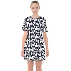 Panda Pattern Mini Dress