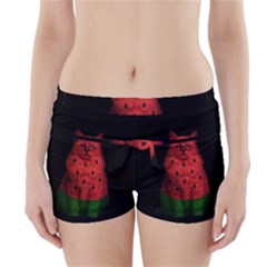 Watermelon Cat Boyleg Bikini Wrap Bottoms