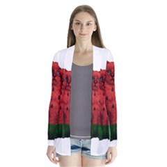 Watermelon Cat Drape Collar Cardigan by Valentinaart