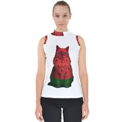 Watermelon Cat Shell Top