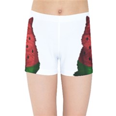 Watermelon Cat Kids Sports Shorts