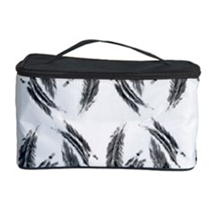 Feather Pattern Cosmetic Storage Case by Valentinaart