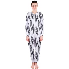 Feather Pattern Onepiece Jumpsuit (ladies)  by Valentinaart