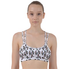 Feather Pattern Line Them Up Sports Bra