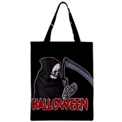 Death - Halloween Zipper Classic Tote Bag by Valentinaart