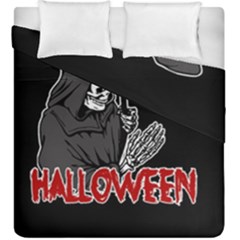 Death - Halloween Duvet Cover Double Side (king Size) by Valentinaart