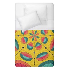 Textured Tropical Mandala Duvet Cover (single Size) by linceazul