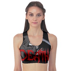 Death - Halloween Sports Bra by Valentinaart