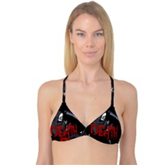 Death - Halloween Reversible Tri Bikini Top by Valentinaart