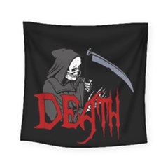 Death - Halloween Square Tapestry (small) by Valentinaart