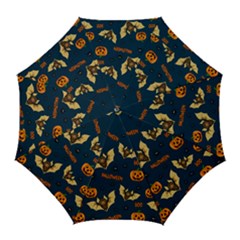 Bat, pumpkin and spider pattern Golf Umbrellas