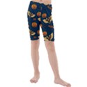 Bat, pumpkin and spider pattern Kids  Mid Length Swim Shorts View1