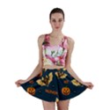 Bat, pumpkin and spider pattern Mini Skirt View1