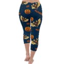 Bat, pumpkin and spider pattern Capri Winter Leggings  View4