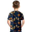 Bat, pumpkin and spider pattern Kids  Sport Mesh Tee View2