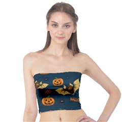 Bat, pumpkin and spider pattern Tube Top