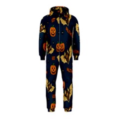 Bat, pumpkin and spider pattern Hooded Jumpsuit (Kids)