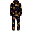 Bat, pumpkin and spider pattern Hooded Jumpsuit (Men)  View1