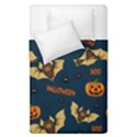 Bat, pumpkin and spider pattern Duvet Cover Double Side (Single Size) View1