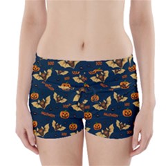 Bat, pumpkin and spider pattern Boyleg Bikini Wrap Bottoms