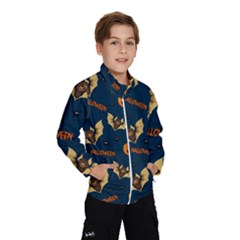 Bat, pumpkin and spider pattern Wind Breaker (Kids)