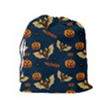 Bat, pumpkin and spider pattern Drawstring Pouches (Extra Large) View2