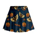 Bat, pumpkin and spider pattern Mini Flare Skirt View1