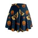 Bat, pumpkin and spider pattern Mini Flare Skirt View2