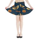 Bat, pumpkin and spider pattern Mini Flare Skirt View3