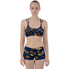 Bat, Pumpkin And Spider Pattern Women s Sports Set