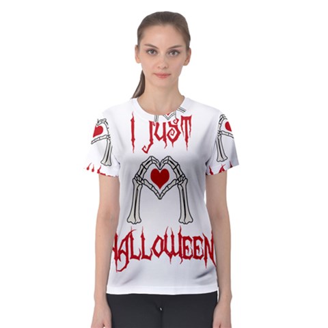 I Just Love Halloween Women s Sport Mesh Tee by Valentinaart