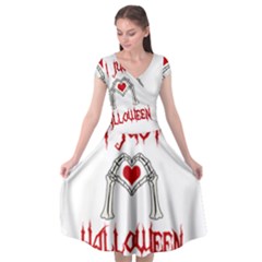 I Just Love Halloween Cap Sleeve Wrap Front Dress by Valentinaart