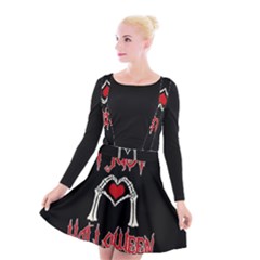 I Just Love Halloween Suspender Skater Skirt by Valentinaart