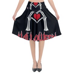 I Just Love Halloween Flared Midi Skirt by Valentinaart