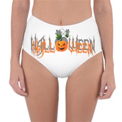 Halloween Reversible High-waist Bikini Bottoms by Valentinaart