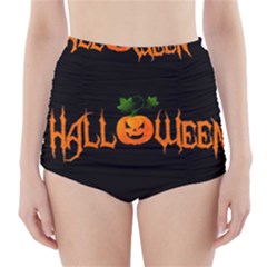 Halloween High-waisted Bikini Bottoms by Valentinaart