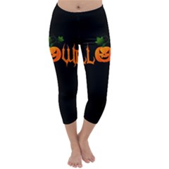 Halloween Capri Winter Leggings  by Valentinaart