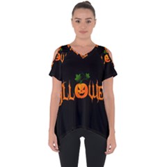 Halloween Cut Out Side Drop Tee by Valentinaart