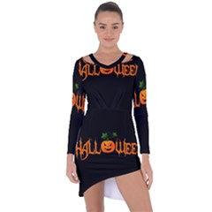 Halloween Asymmetric Cut-out Shift Dress