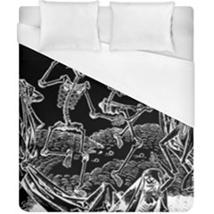 Skeletons - Halloween Duvet Cover (california King Size) by Valentinaart