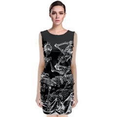 Skeletons - Halloween Classic Sleeveless Midi Dress