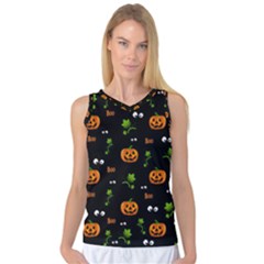 Pumpkins - Halloween Pattern Women s Basketball Tank Top by Valentinaart