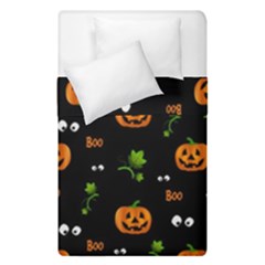 Pumpkins - Halloween Pattern Duvet Cover Double Side (single Size) by Valentinaart