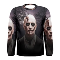 Zombie Men s Long Sleeve Tee by Valentinaart