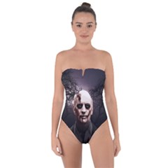 Zombie Tie Back One Piece Swimsuit