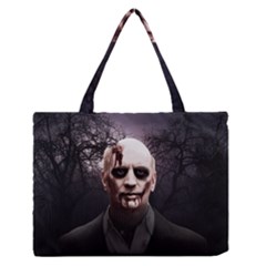 Zombie Zipper Medium Tote Bag