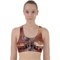 Cute Baby Elephant On A Jetty Back Weave Sports Bra View1